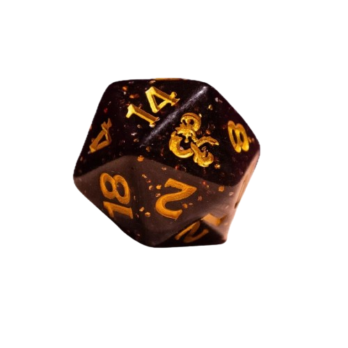 floating dice in cosmos